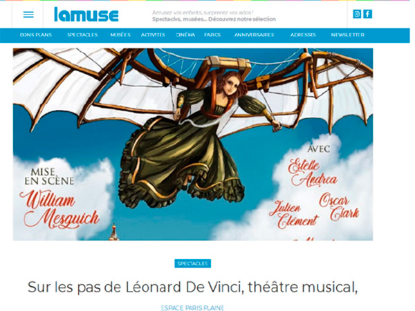 Lamuse – Mars 2020 – Sur les pas de Léonard De Vinci