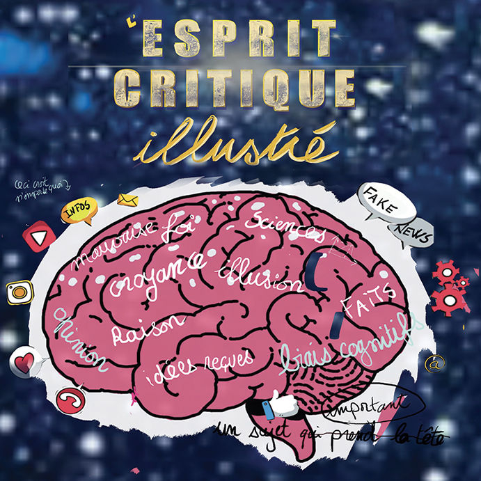 La pièce "L'esprit critique illustré". au programme du théâtre Espace Paris Plaine saison 2026-2027